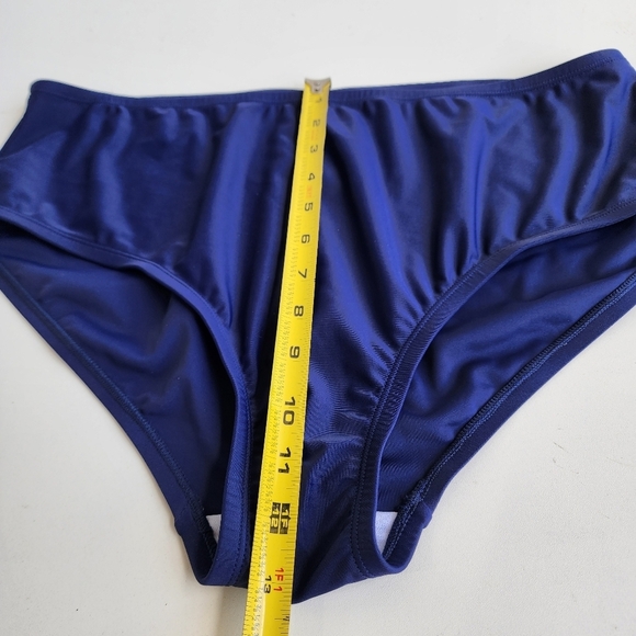 NWT Noon Swim Women's Bottoms Women’s Plus Size 18 Swimwear Navy BLUE - Picture 5 of 10